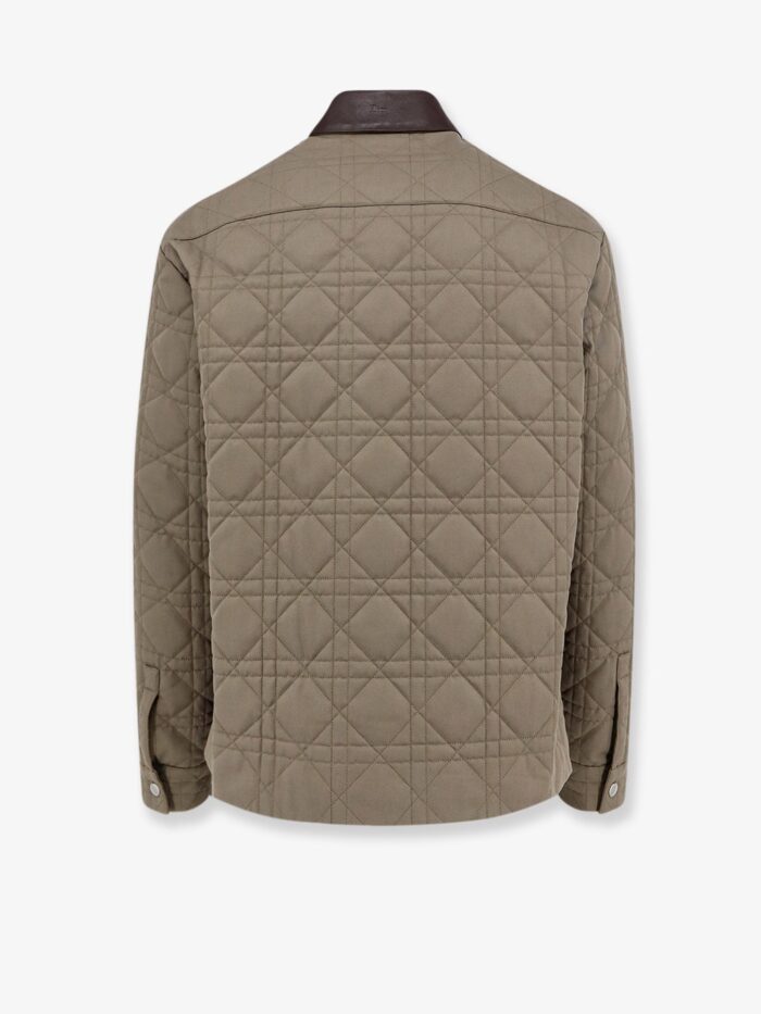 Cannage Shirt/Jacket With Dior Patch And Leather Collar