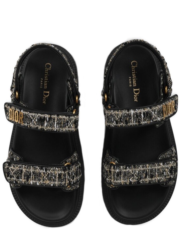 Dior "cannage Tweed" Sandal