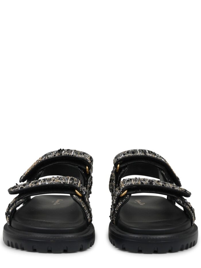 Dior "cannage Tweed" Sandal