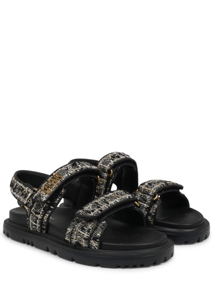 Dior "cannage Tweed" Sandal