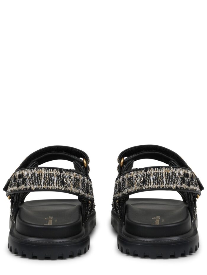 Dior "cannage Tweed" Sandal