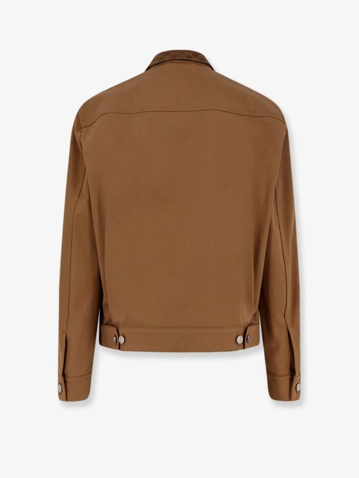 Gucci Canvas Jacket With Gg Details