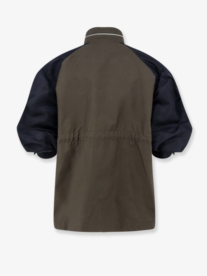 SACAI Canvas Jacket With Nylon Sleeves