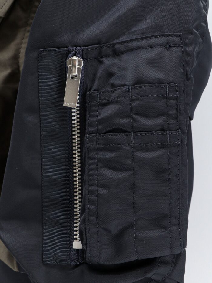 SACAI Canvas Jacket With Nylon Sleeves