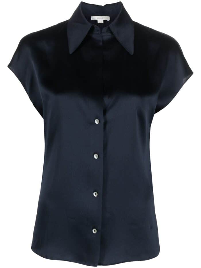 Cap Sleeve Ruched Blouse