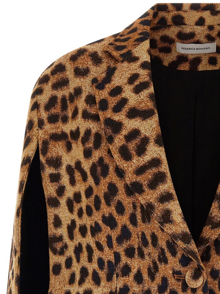 FEDERICA BONIFACI 'Cape Leopard' Blazer