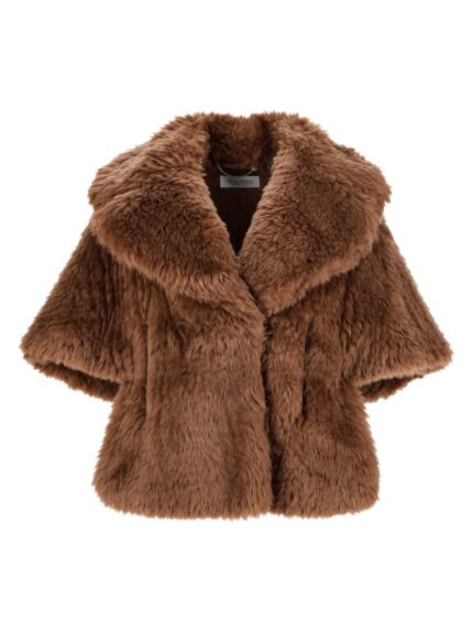 Max Mara Cappa In Lana Dalla Texture Soffice