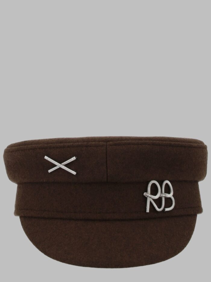 ruslan baginskiy cappello baker boy con logo RUSLAN BAGINSKIY Cappello Baker Boy Con Logo