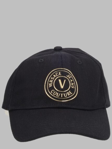 Versace Jeans Couture CAPPELLO DA BASEBALL CON LOGO METALLIZZATO