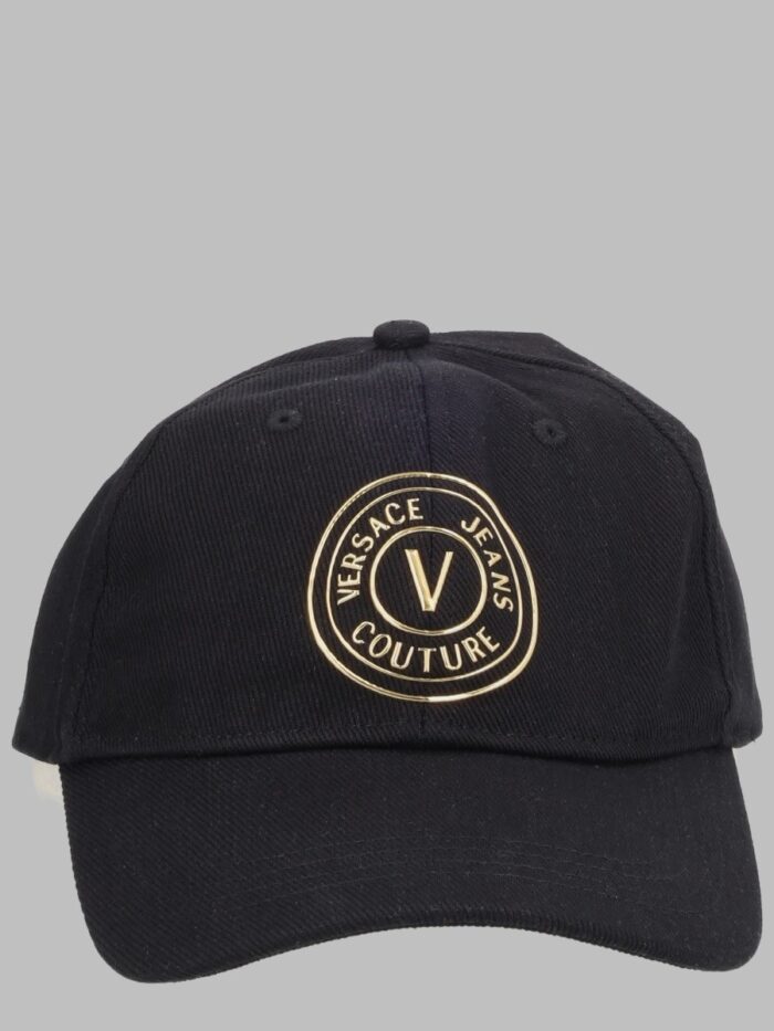 Versace Jeans Couture CAPPELLO DA BASEBALL CON LOGO METALLIZZATO