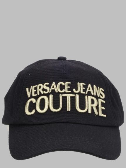 Versace Jeans Couture CAPPELLO DA BASEBALL CON LOGO METALLIZZATO