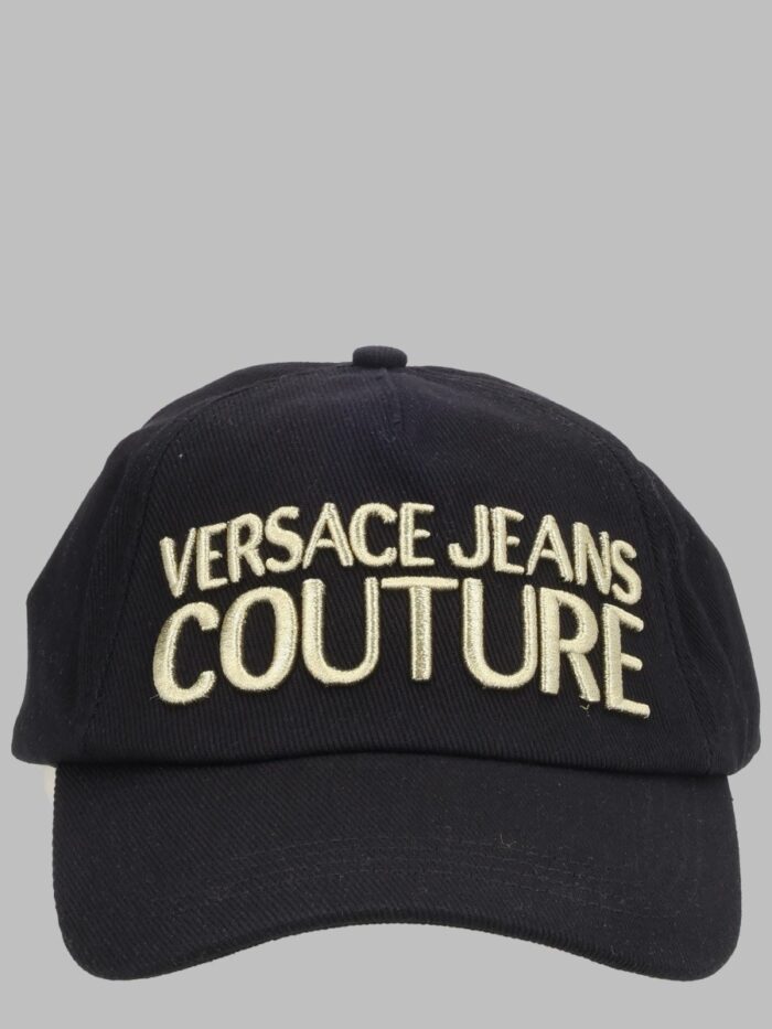 Versace Jeans Couture CAPPELLO DA BASEBALL CON LOGO METALLIZZATO