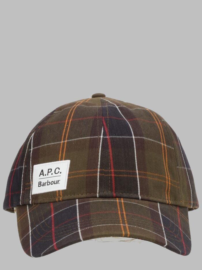 BARBOUR X A.P.C. Cappello Da Baseball Con Motivo Tartan
