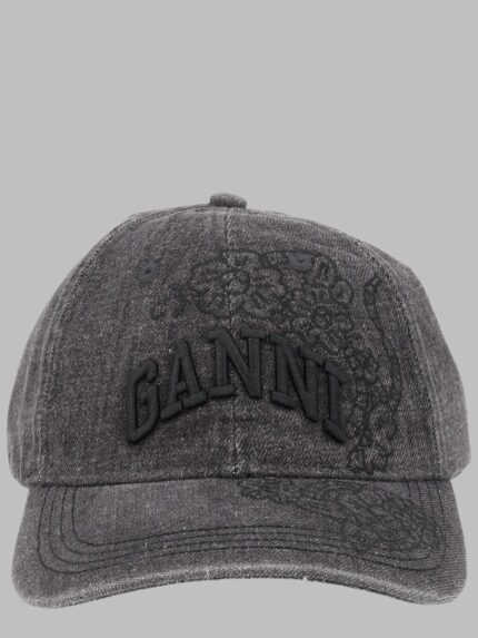 GANNI Cappello Da Baseball Con Ricami
