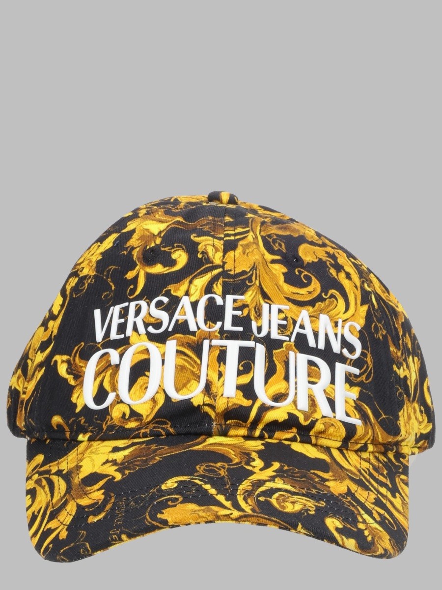 Versace Jeans Couture CAPPELLO DA BASEBALL CON STAMPA BAROCCA