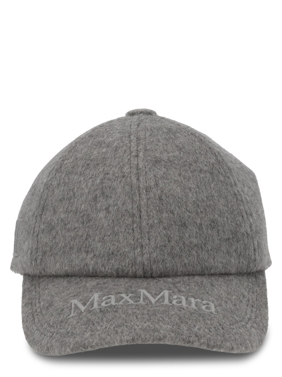 Max Mara CAPPELLO DA BASEBALL IN CASHMERE CON LOGO
