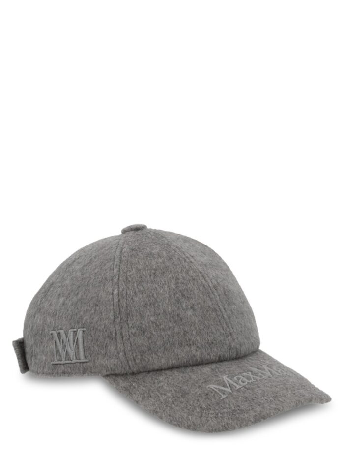 Max Mara CAPPELLO DA BASEBALL IN CASHMERE CON LOGO