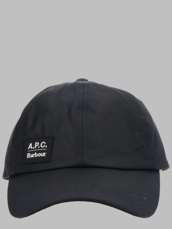 barbour x a.p.c. cappello da baseball in cotone cerato BARBOUR X A.P.C. Cappello Da Baseball In Cotone Cerato