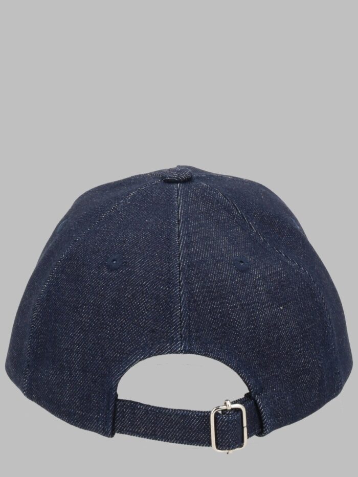 BARBOUR X A.P.C. Cappello Da Baseball In Denim Di Cotone Cerato
