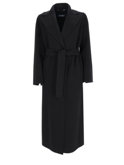 S MAX MARA Cappotto A Vestaglia In Drap Di Lana