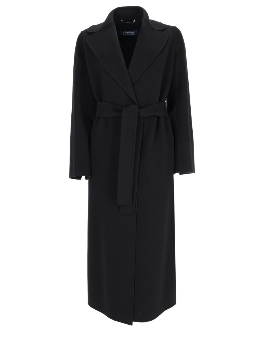 S MAX MARA Cappotto A Vestaglia In Drap Di Lana