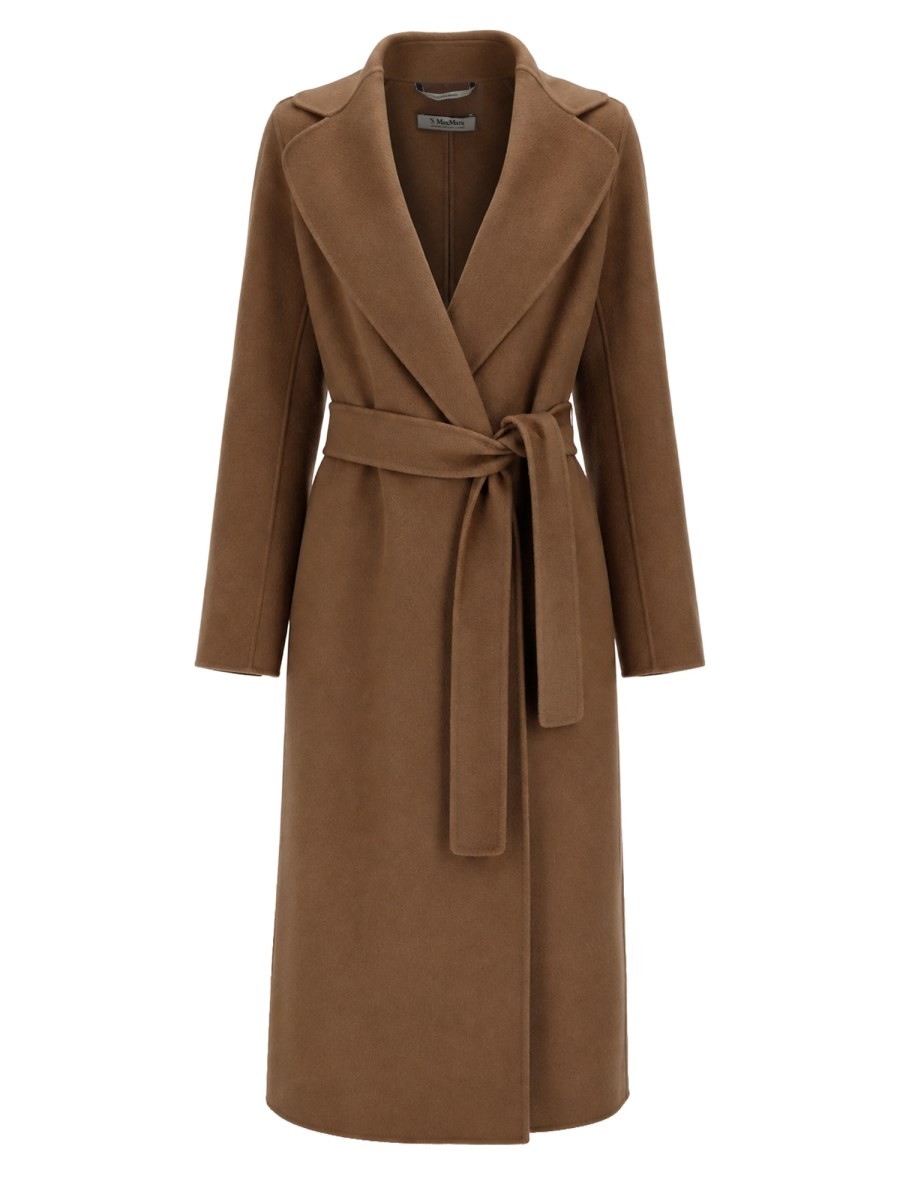 S MAX MARA Cappotto A Vestaglia In Drap Di Lana