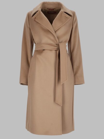 MAX MARA STUDIO CAPPOTTO A VESTAGLIA IN LANA