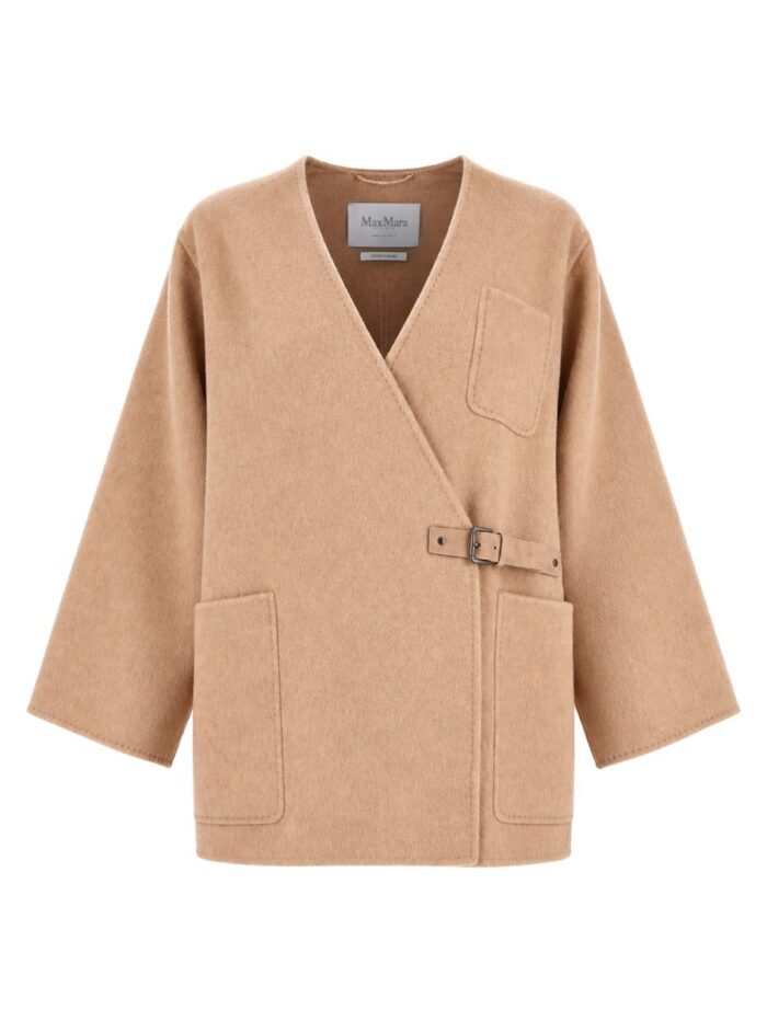max mara cappotto cardigan in cammello e mohair Max Mara Cappotto Cardigan In Cammello E Mohair