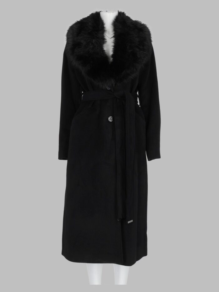 michael by michael kors cappotto con finiture in pelliccia sintetica MICHAEL BY MICHAEL KORS Cappotto Con Finiture In Pelliccia Sintetica