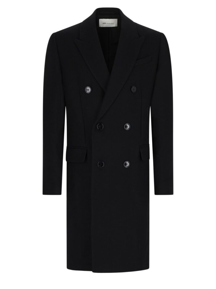 ami paris cappotto doppiopetto in lana AMI PARIS Cappotto Doppiopetto In Lana
