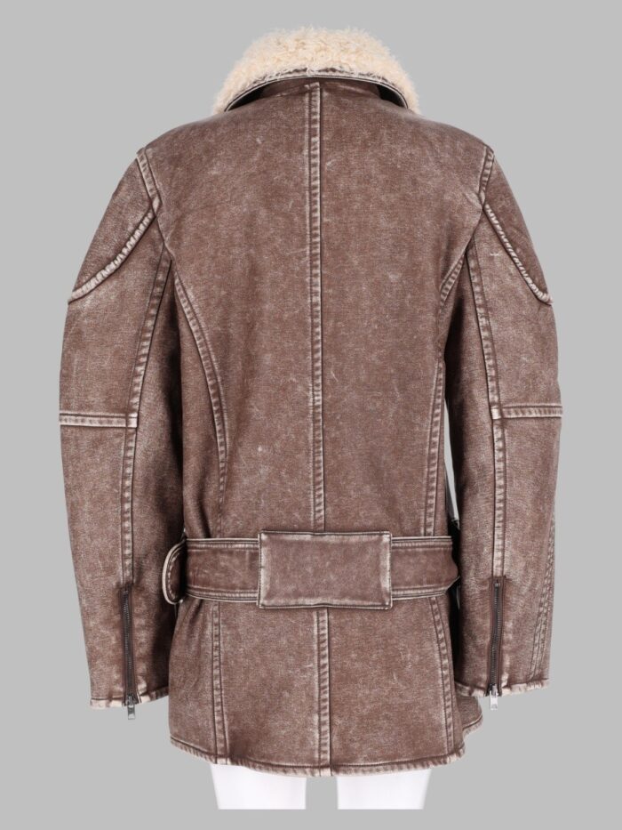Diesel Cappotto Doppiopetto Stile Aviator-Biker