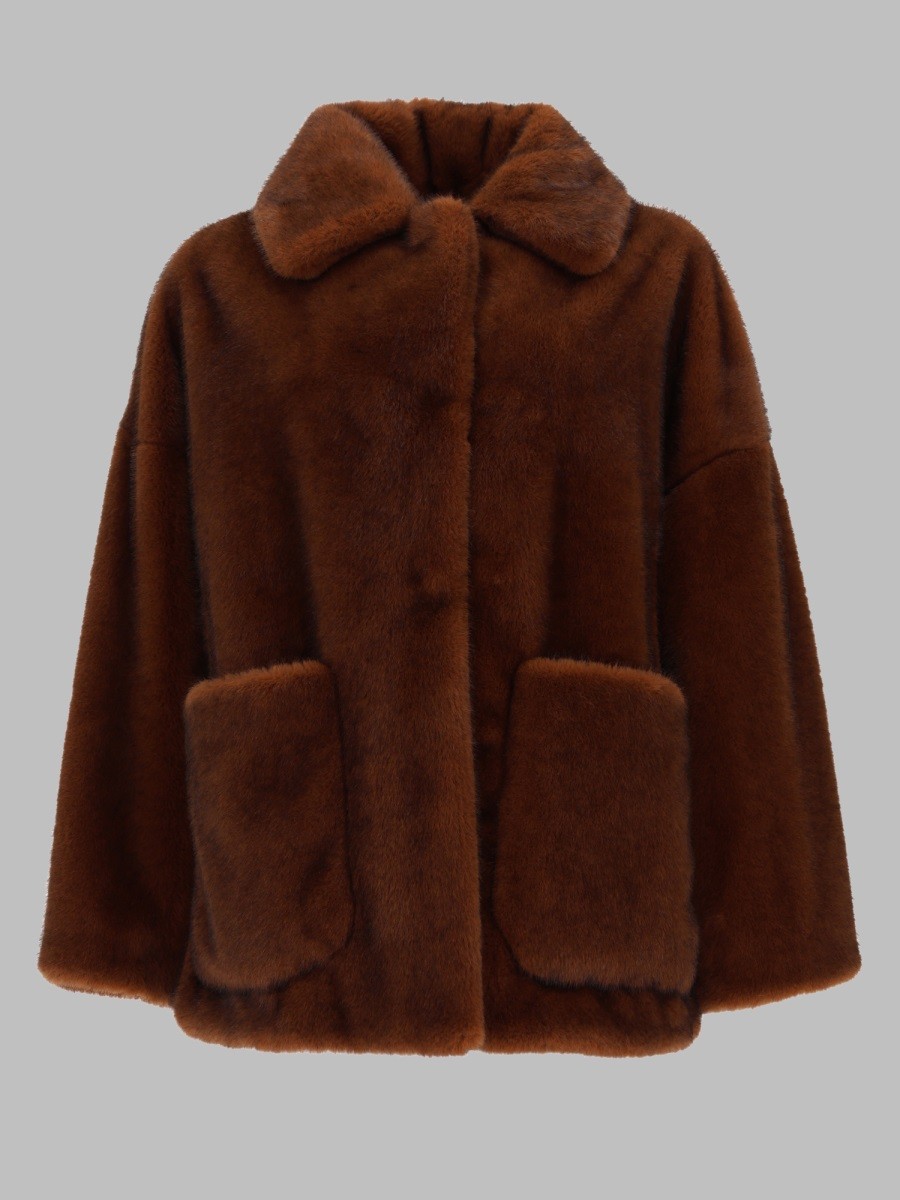 Herno CAPPOTTO IN ECO-PELLICCIA