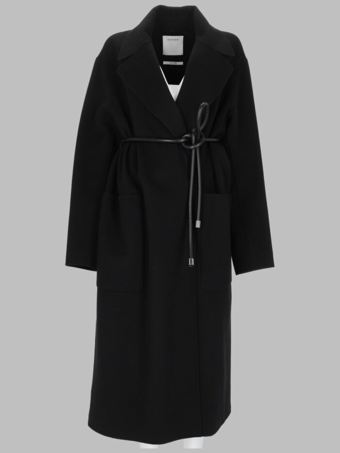 sportmax cappotto in lana con cintura annodabile Sportmax CAPPOTTO IN LANA CON CINTURA ANNODABILE