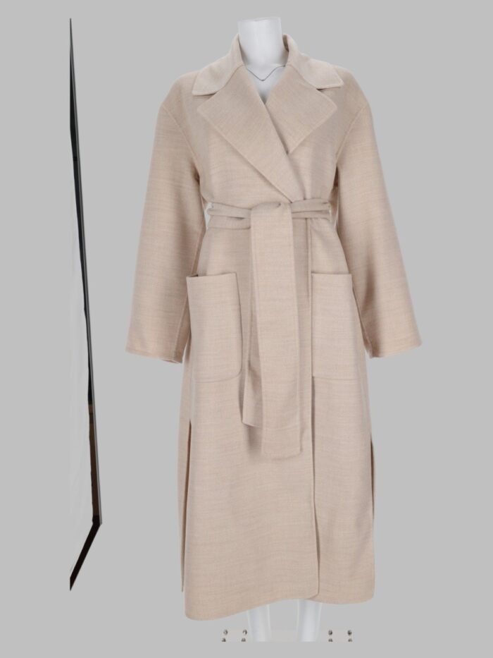 fabiana filippi cappotto in lana con cintura Fabiana Filippi Cappotto In Lana Con Cintura