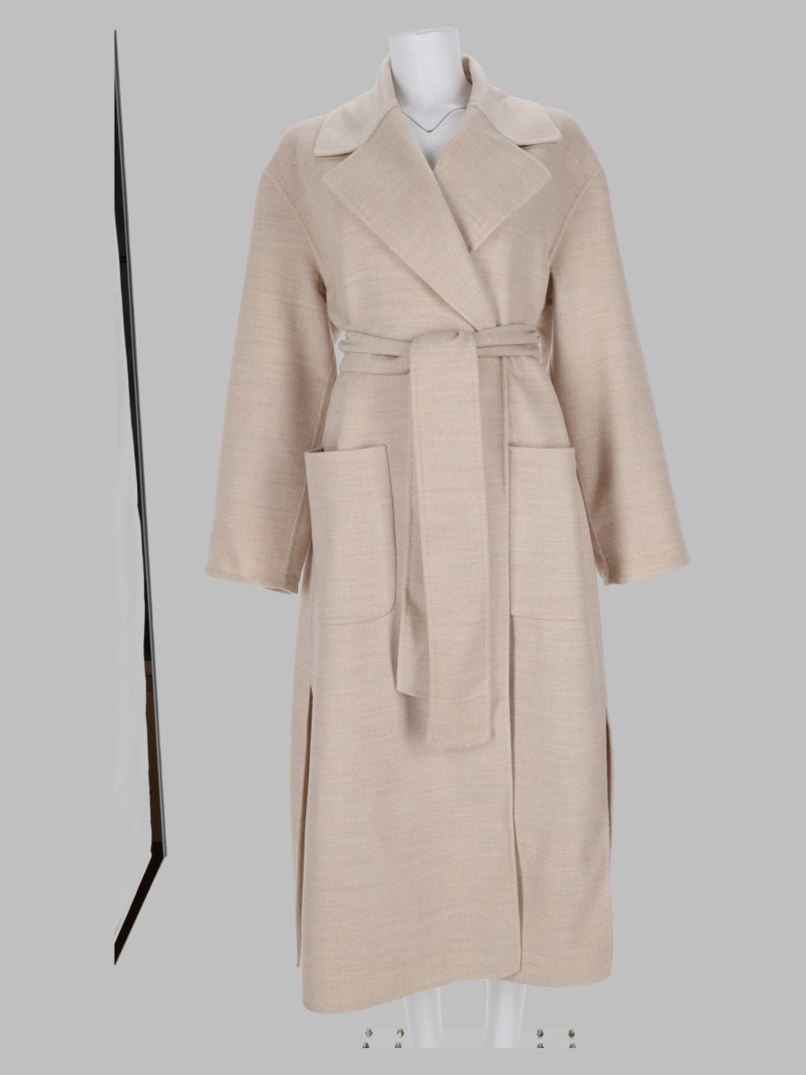 Fabiana Filippi Cappotto In Lana Con Cintura