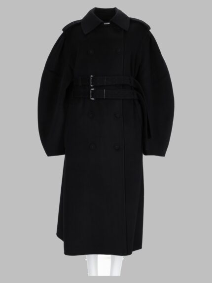 GANNI Cappotto In Lana Misto Cashmere