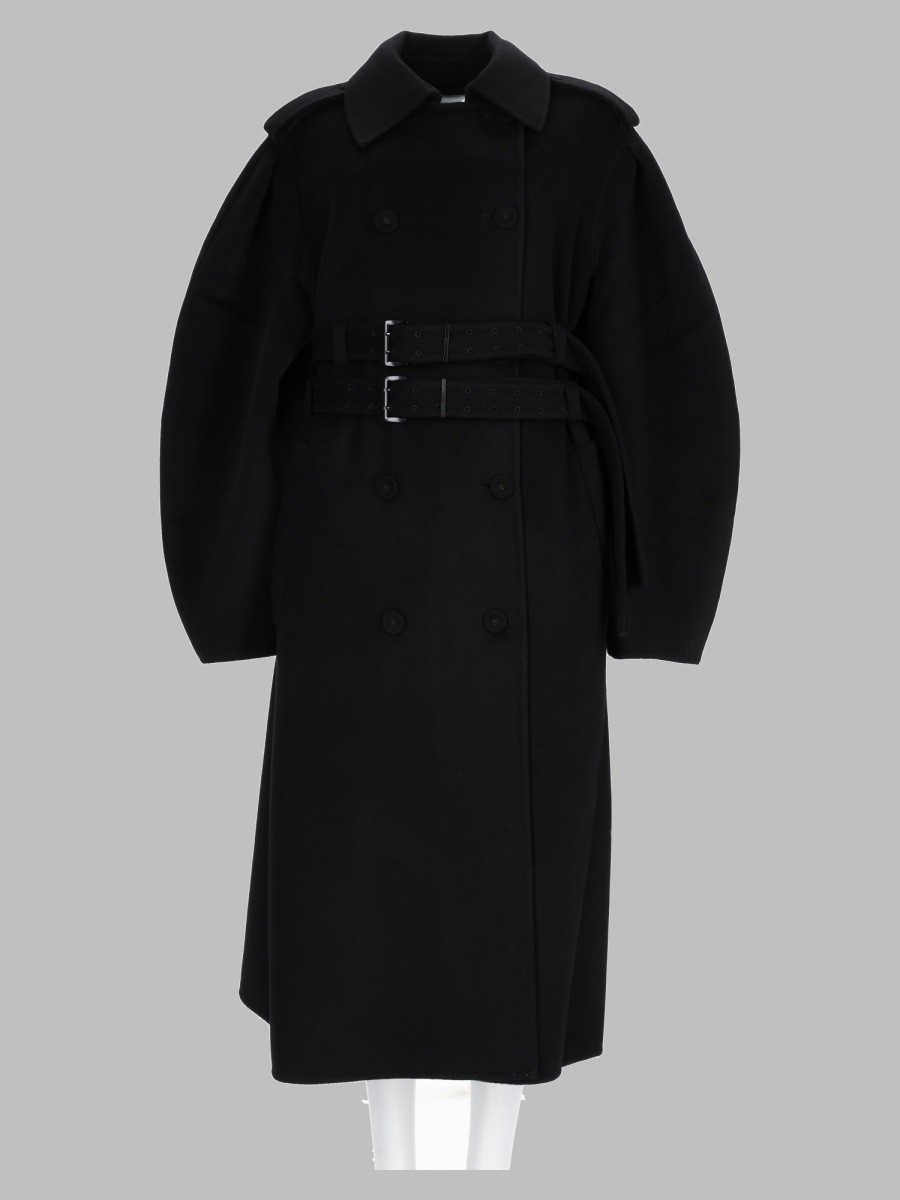 GANNI Cappotto In Lana Misto Cashmere