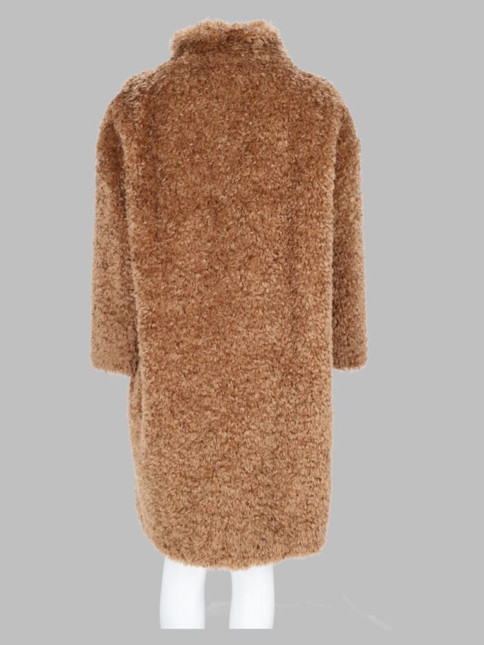Herno Cappotto Teddy Curly In Ecopelliccia