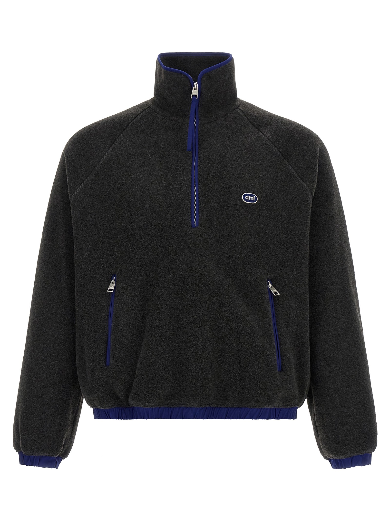 AMI PARIS Carbon Grey Vareuse Sweatshirt
