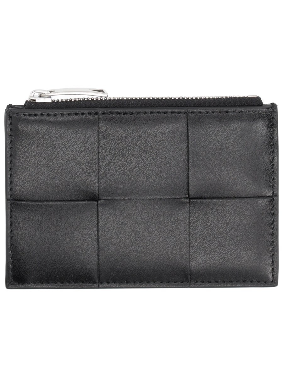 Bottega Veneta CARD HOLDER "CASSETTE" WITH ZIPPER