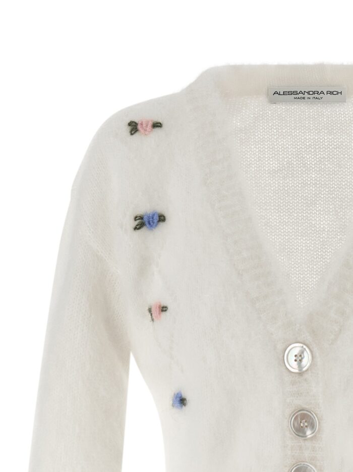 ALESSANDRA RICH 'Carded Mohair' Cardigan