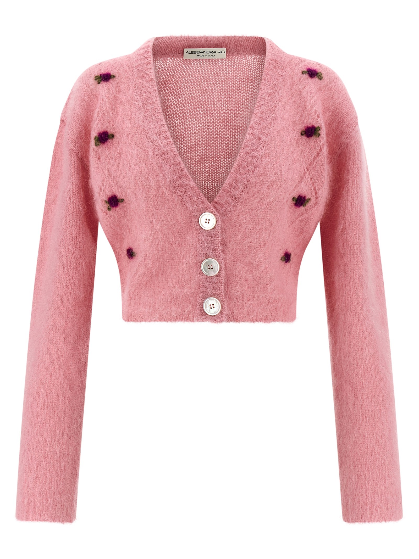 ALESSANDRA RICH 'Carded Mohair' Cardigan