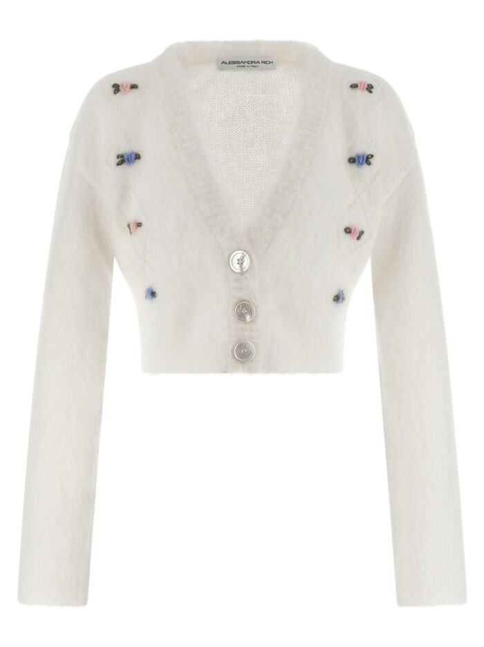ALESSANDRA RICH 'Carded Mohair' Cardigan