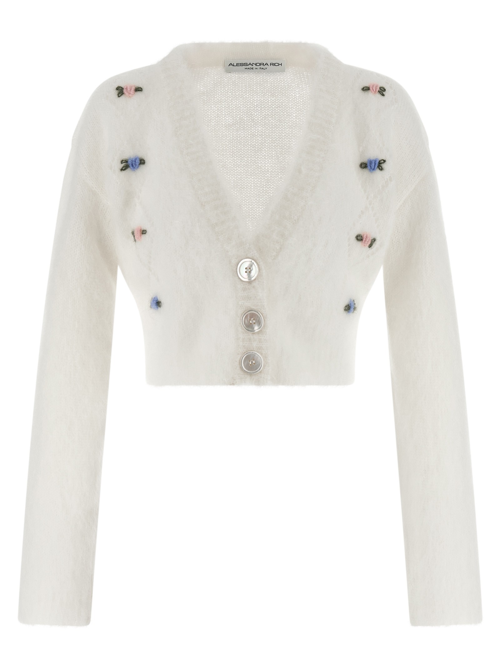 ALESSANDRA RICH 'Carded Mohair' Cardigan