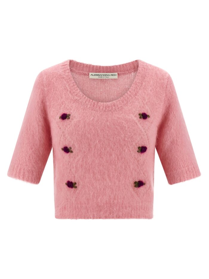 alessandra rich 'carded mohair' sweater ALESSANDRA RICH 'Carded Mohair' Sweater
