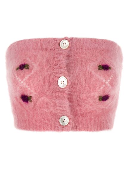 ALESSANDRA RICH 'Carded Mohair' Top