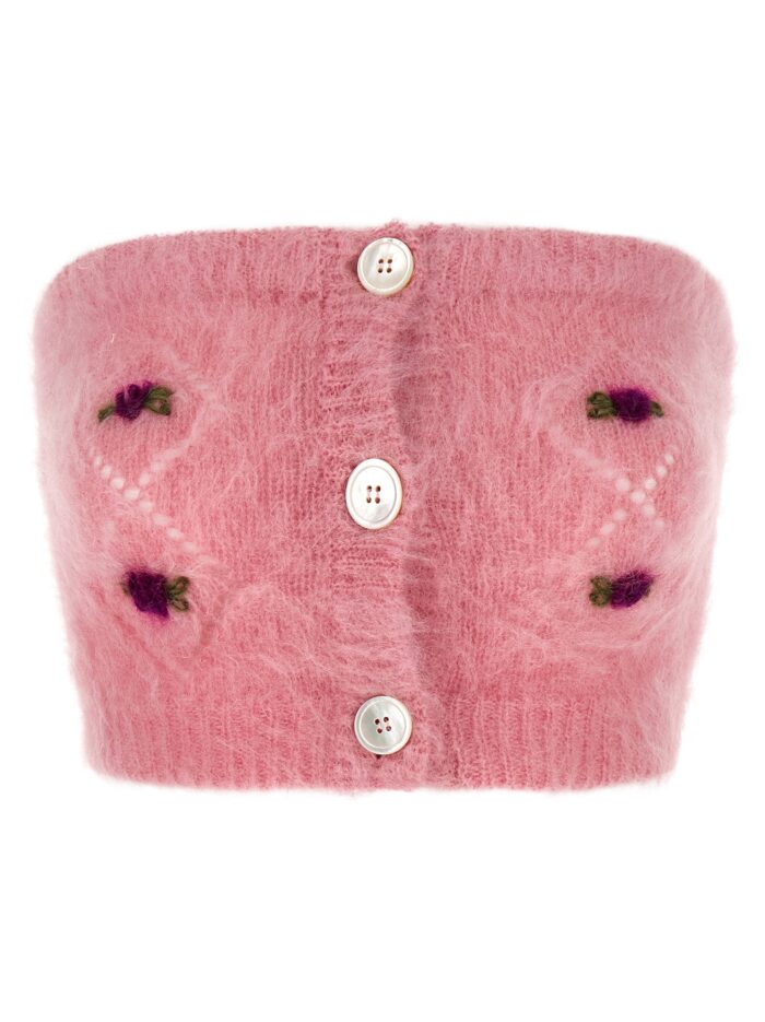 alessandra rich 'carded mohair' top ALESSANDRA RICH 'Carded Mohair' Top