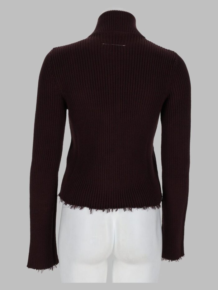 MM6 MAISON MARGIELA Cardigan A Coste Con Zip