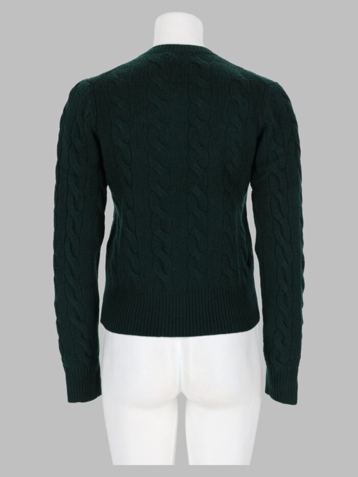 Polo Ralph Lauren Cardigan A Trecce Con Logo