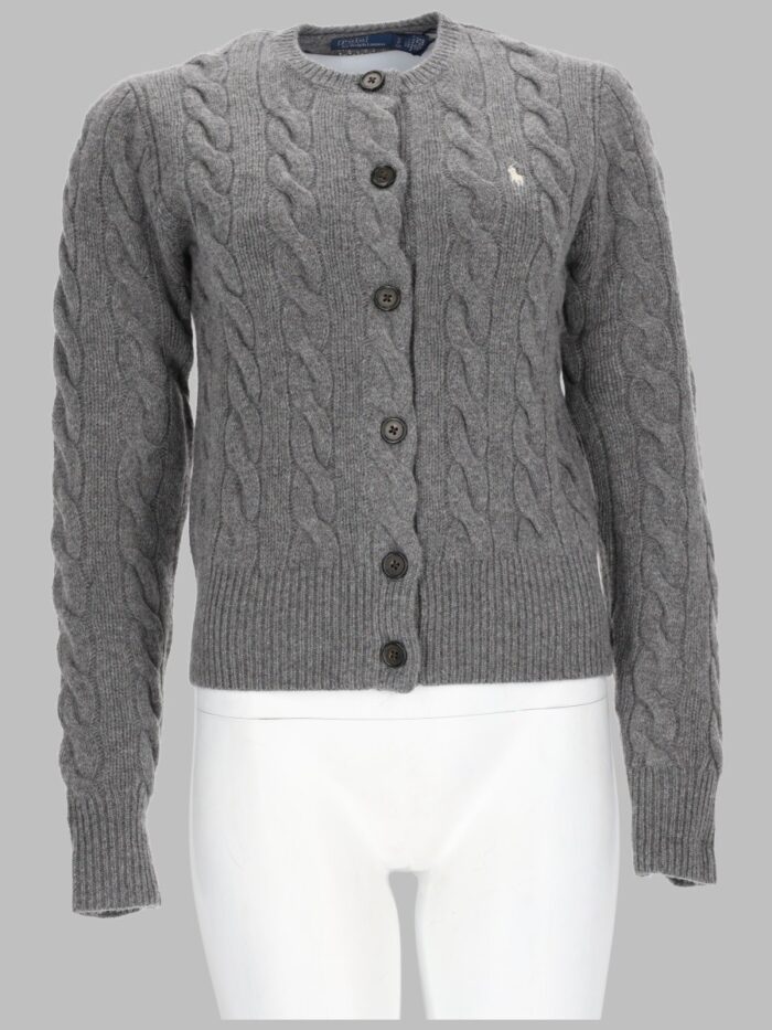 Polo Ralph Lauren CARDIGAN A TRECCE CON LOGO